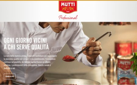 Mutti lancia un nuovo sito per avvicinarsi all'Horeca