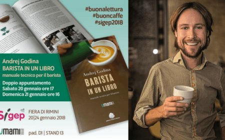 Andrej Godina presenta al Sigep il volume "Barista in un libro"