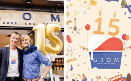 Grom festeggia quindici anni di attività
