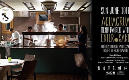 Il dj  Richie Hawtin presenta il progetto ENTER.Sake al ristorante Aqua Crua