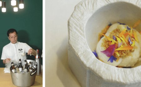 Lo chef Yoji Tokuyoshi dedica un piatto alla Asahi Super Dry