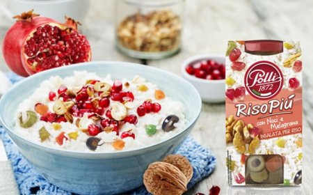 Polli porta la freschezza in tavola con RisoPiù Melagrana e Noci