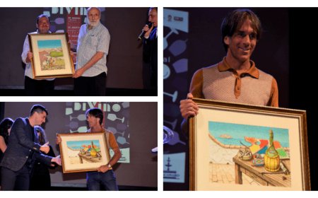 Davide Oldani e Carlo Petrini premiati al DiVino Festival