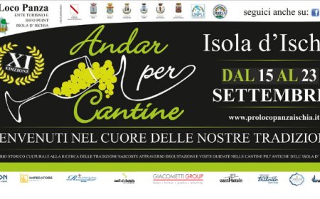 "Andar per cantine": a Ischia dal 15 al 23 settembre protagonisti i vini del territorio