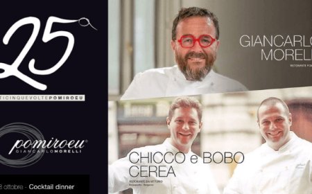 Per i 25 anni di Pomireau, Morelli cucinerà con Chicco e Bobo Cerea