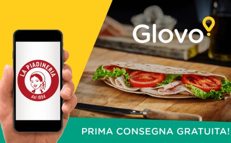 Glovo e LA Piadineria: l'accordo ora è su cinque città