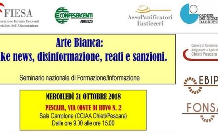 "Arte Bianca: Fake news, disinformazione, reati e sanzioni" domani a Pescara