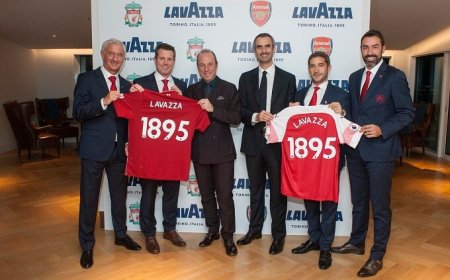 Lavazza diventa "official coffee" dell'Arsenal F.C. e del Liverpool F.C.