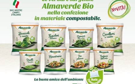 Almaverde Bio: in arrivo nuove verdure surgelate con packaging compostabile