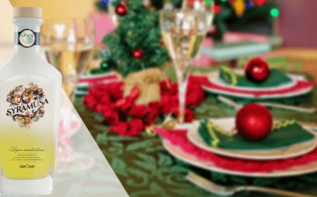 Il limoncello Syramusa brilla sulla tavola di Natale
