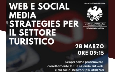 Web e Social Media strategies per il settore turistico, corso a Foggia