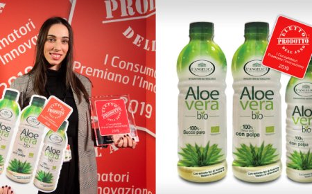 L'integratore Succo Puro di Aloe Bio L'Angelica Eletto Prodotto dell'Anno 2019