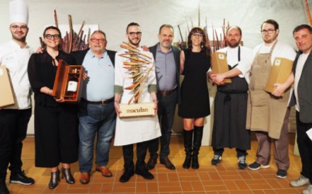 Premio Maculan 2019: vince Simone Gottardello con il suo gambero rosso, maialino e agrumi