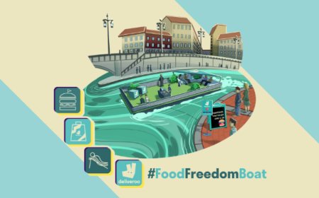 Con la Deliveroo FOOD FREEDOM Boat sfuggi con gusto al caos del Fuorisalone