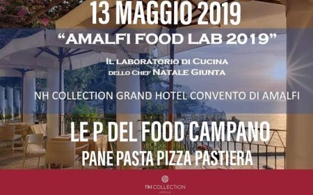 Amalfi Food Lab: Natale Giunta presenta Le 4 P del food campano