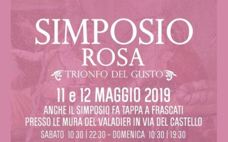 Simposio Rosa a Frascati: la prima enogastronomica del territorio