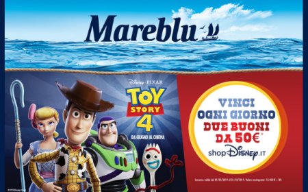 Mareblu e Toy Story 4: il concorso per grandi e piccini