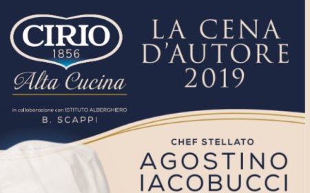 Cena d'Autore 2019: protagonista lo chef Iacobucci per Cirio Alta Cucina