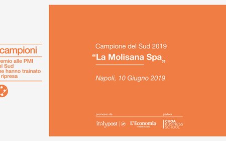 La Molisana premiata “Campione del Sud 2019”