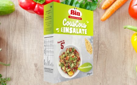 Nuovo cous cous per insalate Bia: packaging design by Erbacipollina