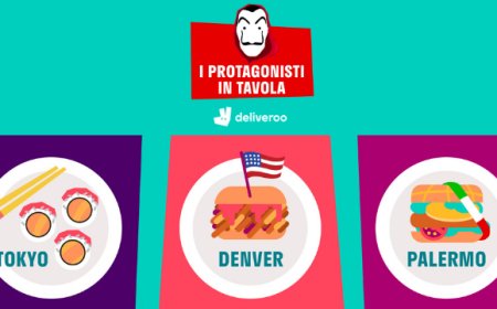 Deliveroo: 3 specialità per il ritorno di La Casa di Carta