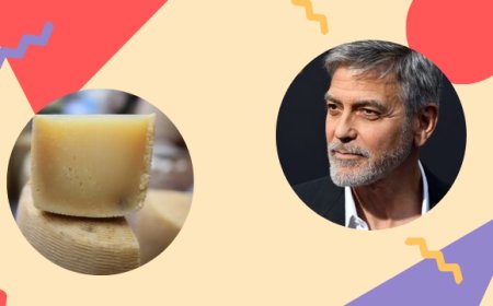 George Clooney sembra molto interessato al pecorino sardo