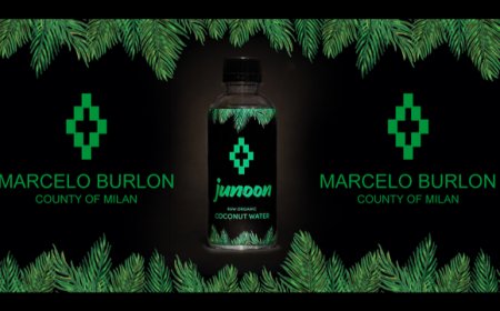 Junoon, l'acqua di cocco bio e naturale, in limited edition Marcelo Burlon