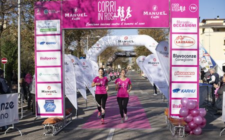 Manuel Caffè a fianco delle donne per la "Corri In Rosa"