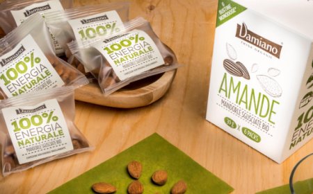 Damiano: la nuova confezione monodose di mandorle bio