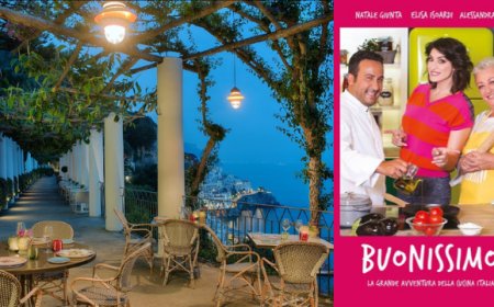Ad Amalfi Natale Giunta e Alessandra Spisni presentano il nuovo libro con un cooking show