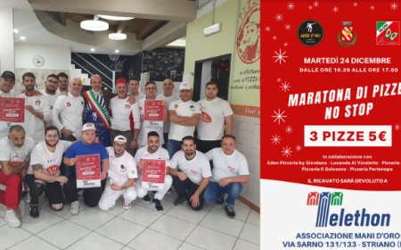 L'Associazione Mani d'Oro con Fondazione Telethon per la solidarietà a Striano