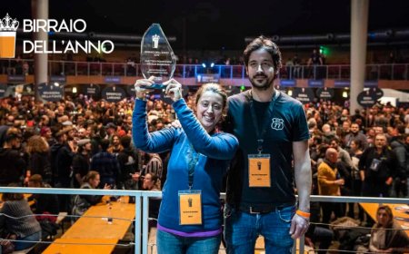 Cecilia e Matteo del birrificio MC77 vincono il premio Birraio dell'Anno 2019