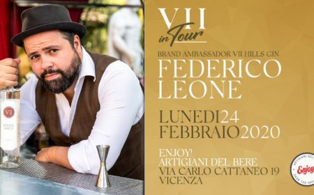 Federico Leone ha portato a Vicenza l'arte del buon bere con VII Hillls Italian Dry Gin