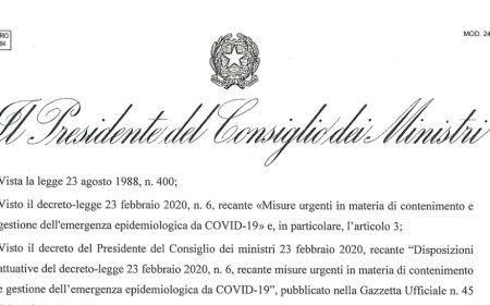 Ecco cosa contiene il nuovo DPCM del 22 marzo