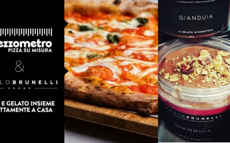 Mezzometro pizzerie e Paolo Brunelli: pizza e gelato a domicilio con un'unica chiamata
