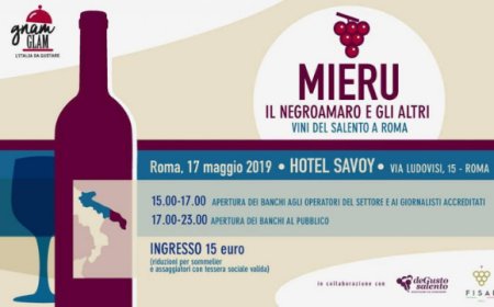 Il Negroamaro del Salento protagonista a Roma