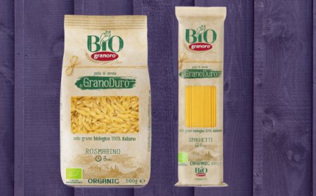 Pastificio Granoro, nuovo packaging sostenibile per la linea bio