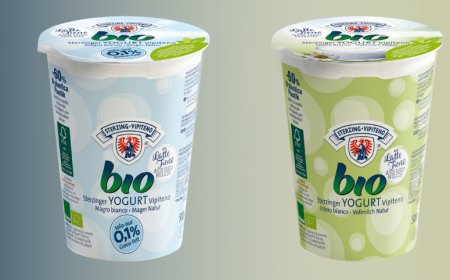 Nuovo packaging eco friendly per i bioYogurt 500 g di Latteria Vipiteno