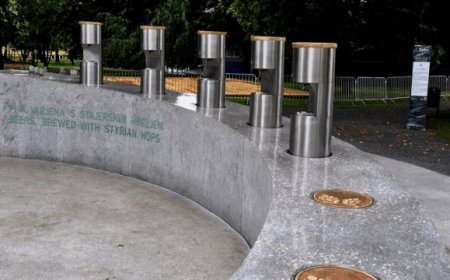 In Slovenia si trova la prima fontana che spilla birra