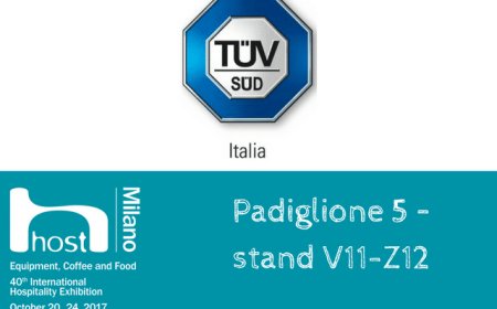 TÜV Italia presente ad Host 2017 - Padiglione 5-stand V11-Z12