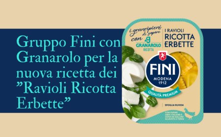 Gruppo Fini con Granarolo per la nuova ricetta dei "Ravioli Ricotta Erbette"