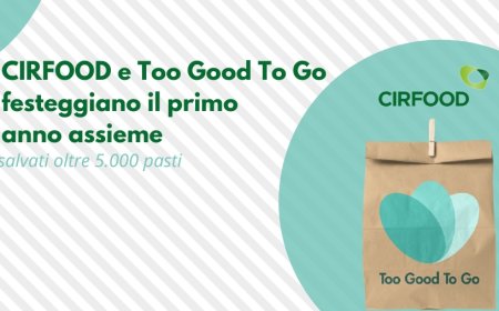 CIRFOOD e Too Good To Go festeggiano il primo anno assieme: salvati oltre 5.000 pasti