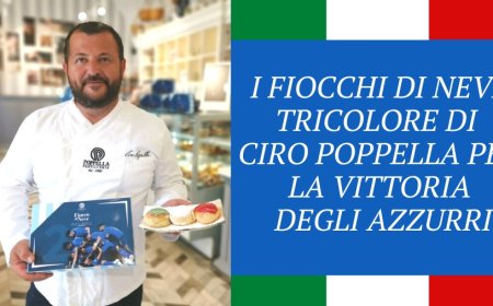 I Fiocchi di Neve tricolore di Ciro Poppella per la vittoria degli azzurri