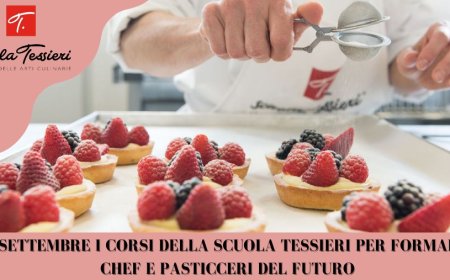 A settembre i corsi della Scuola Tessieri per formare chef e pasticceri del futuro