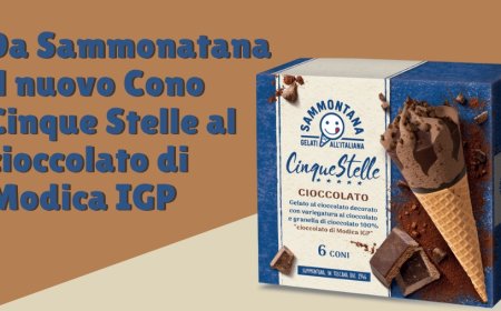 Da Sammonatana il nuovo Cono Cinque Stelle al cioccolato di Modica IGP