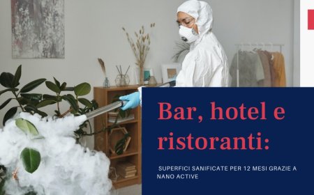 Bar, hotel e ristoranti: superfici sanificate per 12 mesi grazie a Nano Active
