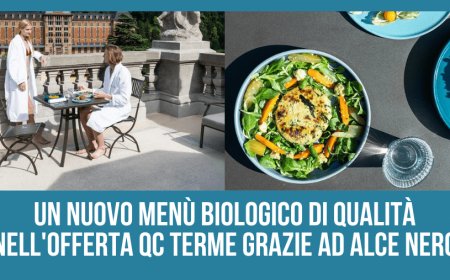 Un nuovo menù biologico di qualità nell'offerta QC Terme grazie ad Alce Nero