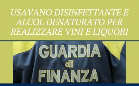 Usavano disinfettante e alcol denaturato per realizzare vini e liquori