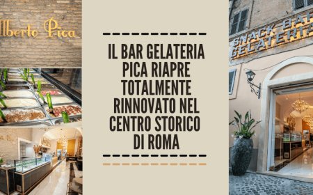 Il bar gelateria Pica riapre totalmente rinnovato nel centro storico di Roma