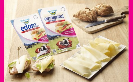 Formaggi affettati Edam ed Emmental senza lattosio di Bayernland